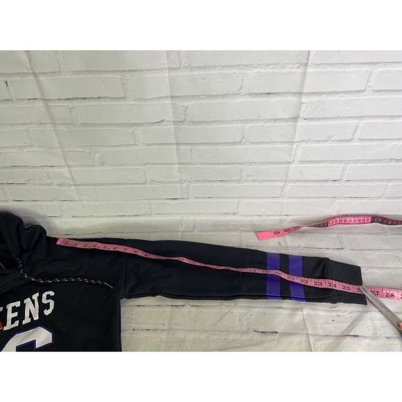 Ultra Game NFL Womens Baltimore Ravens Tunic Hoodie Pullover Sweatshirt Size M - Picture 9 of 10